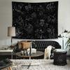 Constellation Stars Tapestry Wall Hanging, Black And White Tapestry, Aesthetic Wall Tapestry For Bedroom Living Room Dorm Black