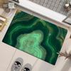 Zielony marmurowy nadruk mata kuchenna chłonna zmywalna antypoślizgowa szmaragdowa sypialnia dywan dywan biegacz wycieraczka łazienkowa