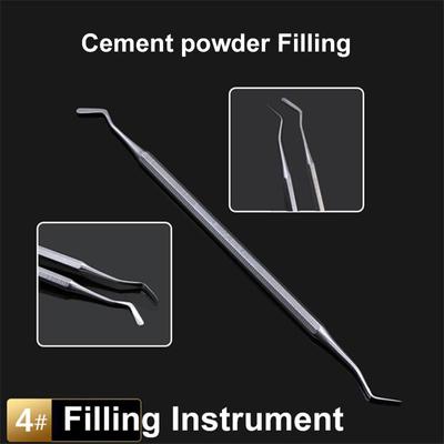 Dental Double Ended Wax Carver Mixing Knife Stainless Steel Filling ToolCement Powder Fill-4