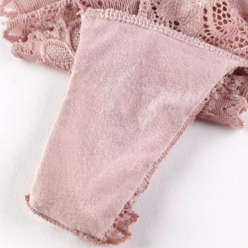 Kadın Dantelli Tanga Seksi T Sırt Düşük Bel Şeffaf Bikini Külot Dikişsiz Esnek İz Yapmayan İç Çamaşırı