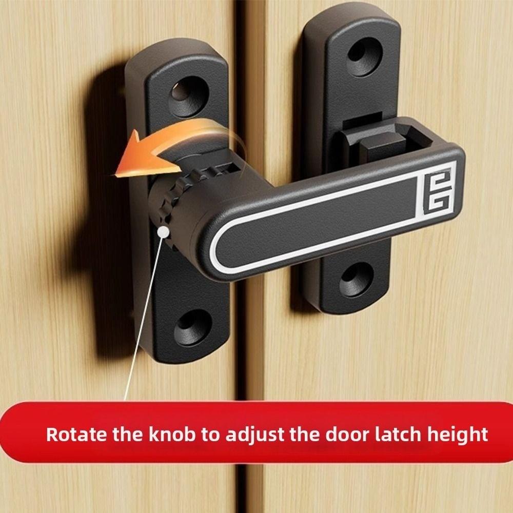 Multi-purpos Surface-Mounted Luminous Door Buckle Safety Luminous Door Hasp Sturdy Anti-theft Door Catch Bolt Cabinet