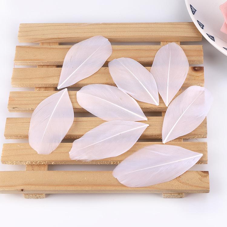 50Pcs5-8Cm Colored Goose Feather Floating Head Diy Jewelry Accessories Feather Goose Feather Craft Decorative Material
