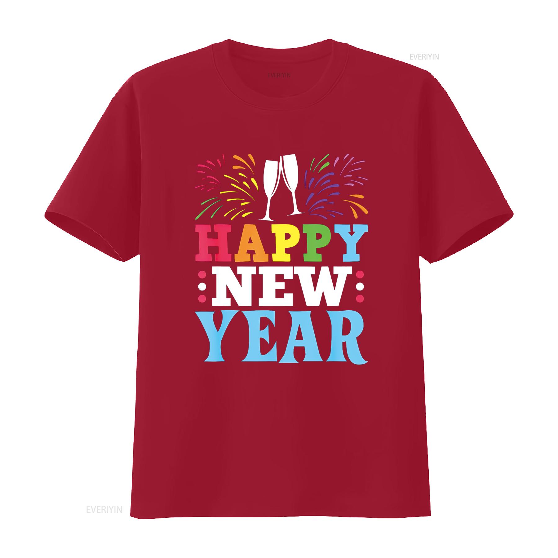 

HAPPY NEW YEAR T Shirt 2024 NYE Kids vintage Washed Casual Comfortable Versatile Unisex fashion Stylish Top For Everyday Wear S