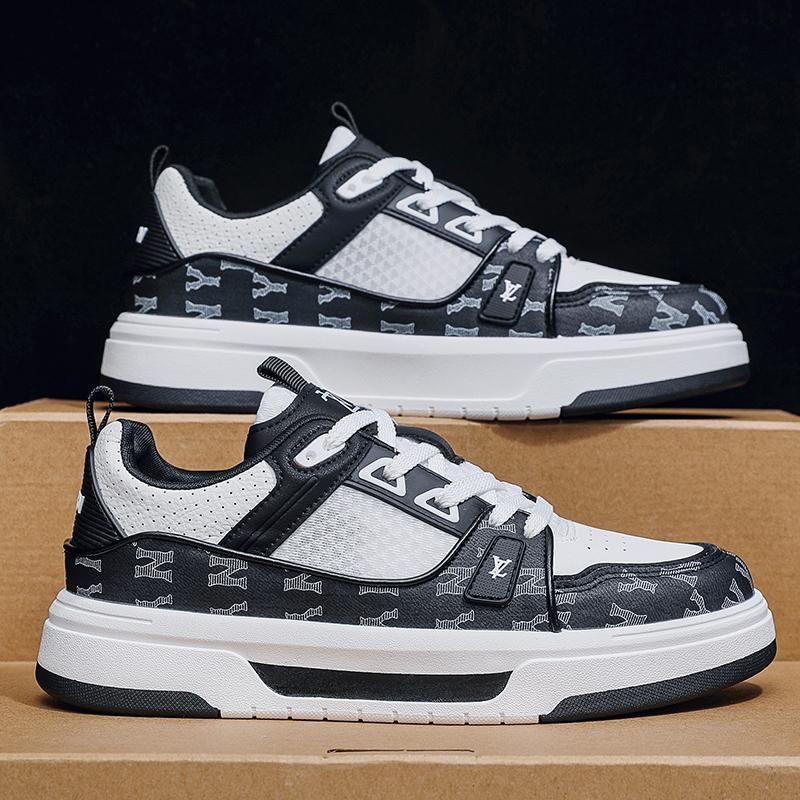 Moda pentru bărbați Pantofi de skateboard ocazional de jos pentru băieți Pantofi comozi Studenți de sex masculin Trend Talpă moale Clasic Respirabil Sală de sport Anti-alunecare