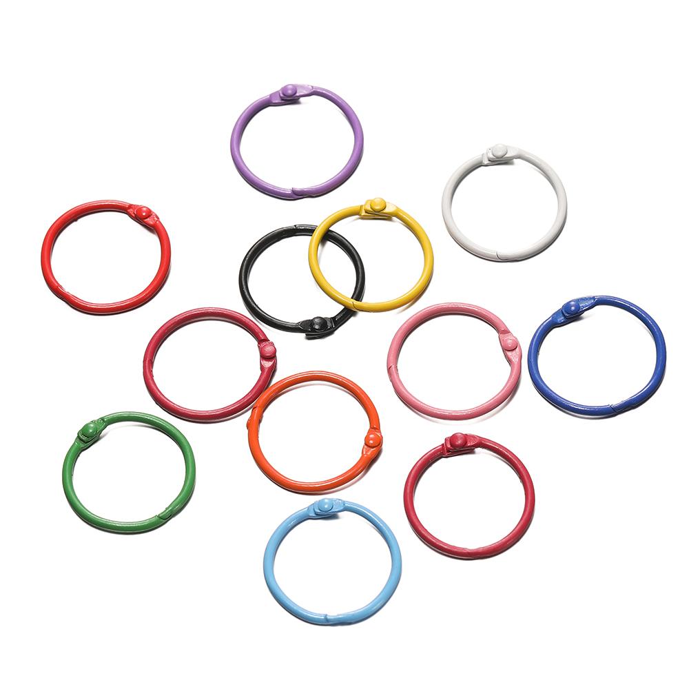 5pcs/lot 30mm KeyRing Colorful Open Ring Buckle Lobster Clasp Keychain Connector Clasps For DIY Jewelry Making Supplies