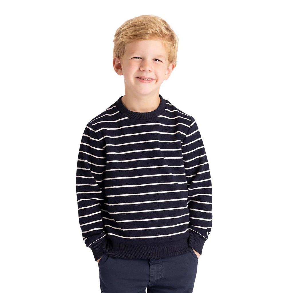 Boys Broadleaf Contrast Striped Long-Sleeved Top