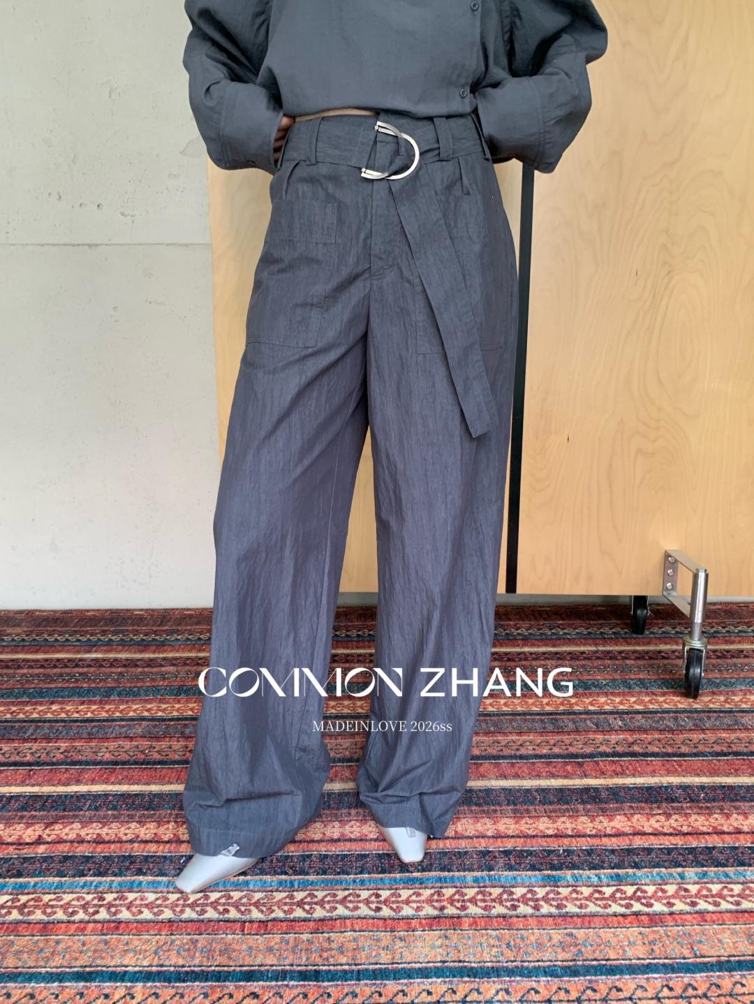 

Women s Retro School-Style Straight-Leg Pants - Spring, Thin, Floor-Length Medium сірий колір