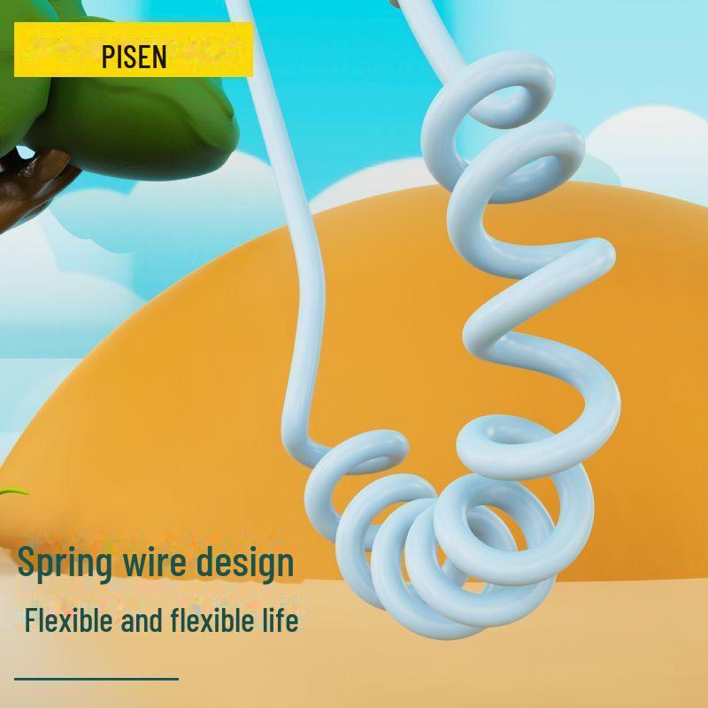 PISEN 3-in-1 Retractable Data Cable for Apple, Huawei, and Type-C Devices