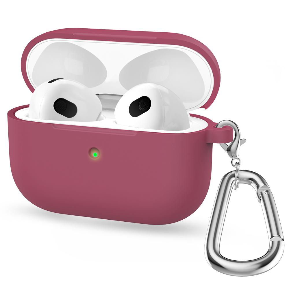 Silicone Cases For Apple Airpods 3rd generation Protective Shockproof Wireless Earphones Cover With Hook for air pods 3 Box Bags