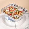 10 Pcs Tin Foil Box Disposable Aluminum Foil Pans with Temperature Lock Insulation Cover for Baking Cakes Pies Casseroles Oven Safe Easy Clean Food