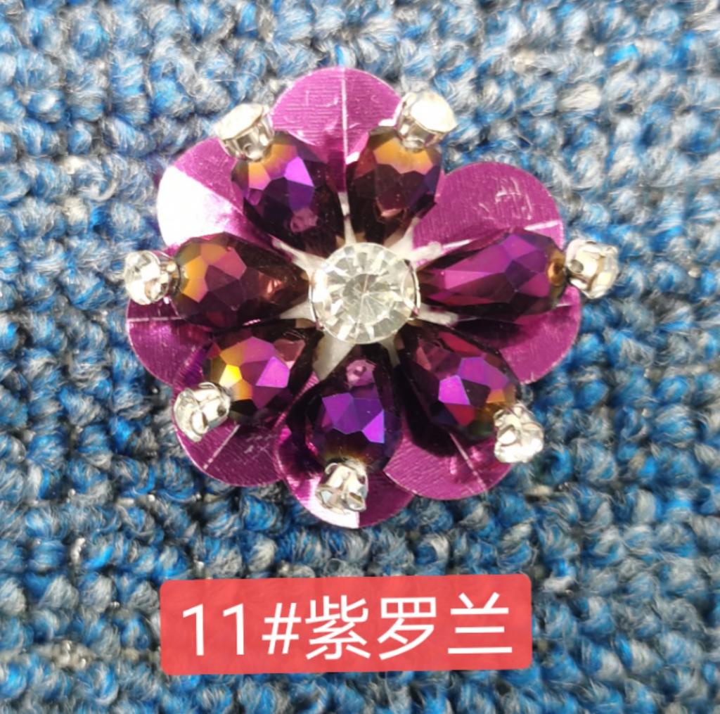 Color Beads Flower Crystal Handmade Beads Clothing Jewelry Patch Decal Accessories Diy