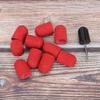 Nagelkunst Schleifband Nagelpolieren Schleifkopf Schleifringkappe 16 x 25mm (rot)
