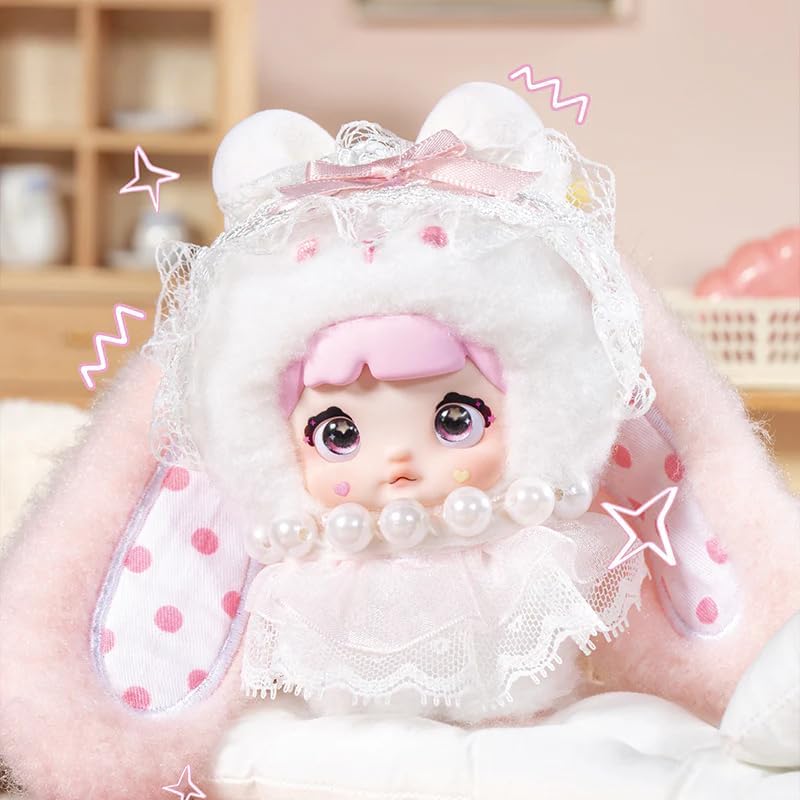 (Licenza Ufficiale) Portachiavi Peluche Coniglietto Nommi-Baby Cuore Dolce Scatola Misteriosa