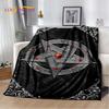 D Gothic Horror Ghost Skull Soft Plush Blanket Flannel Throw for Living Room Bedroom Bed Sofa Picnic Cover Kids