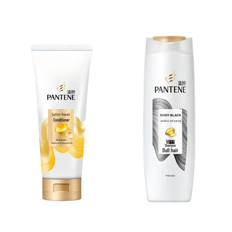Pantene Dark & Shiny Shampoo & PRO-V Repair Conditioner Set