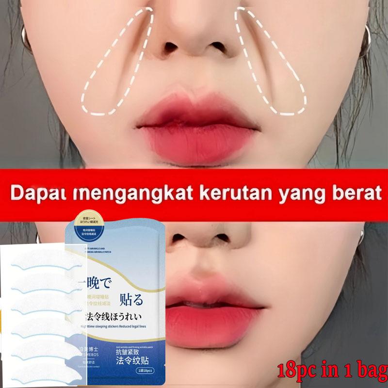 Collagen Nasolabial Folds Patch Contain Hyaluronic Acid Instant Firming Skin Fade Fine Lines Deep Moisturizing Facial Mask