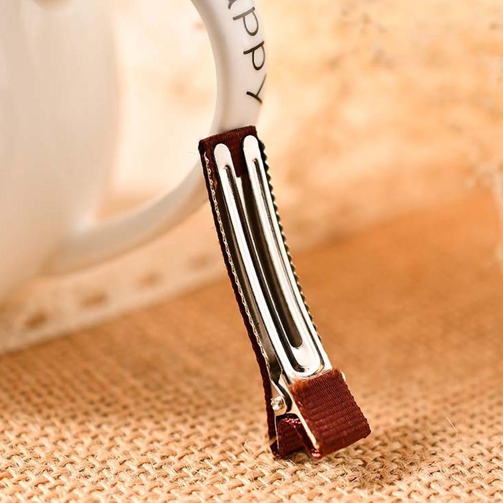 10PCS DIY Handmade Hairclips For Women Basic Bows Hair Clips Coverd Ribbon Hair Barrettes Handicraft Hair Accessories