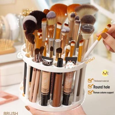 Thickened 45-Hole Detachable Round Makeup Brush & Pen Holder