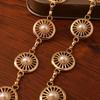 Xiaohongshu Treasure New Metal Circular Hollowed-out Pearl Decorated Waist Chain, A Sweet Waist Chain for Girls