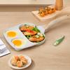 Eierpfanne für Frühstück Pfannkuchen Burger Sandwiches Antihaftbeschichtet Leicht zu reinigen Pfannkuchenpfanne Gasherd- & Induktionsherd-kompatibel