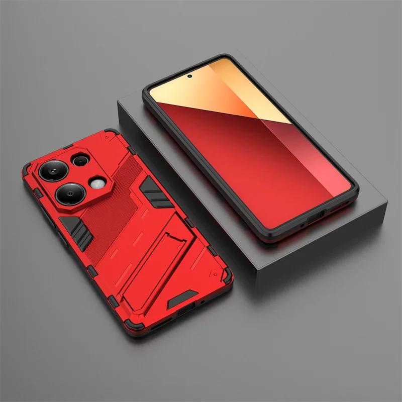 For Xiaomi Poco M6 Pro 4G Case Car Magnetic Kickstand Armor Phone Case for Poko Little Poco M6Pro M 6 POCOM6 4G Pro Back Cover