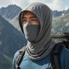 Adjustable Ice Silk Sun Hat Breathable Face Mask Pullover Cap Fashion Sunscreen Hat  Summer