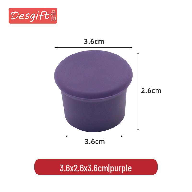 FDA Food-Grade Multi-Color Silicone Wine Bottle Stopper: Leak-Proof Fresh-Keeping Cover for Red Wine.