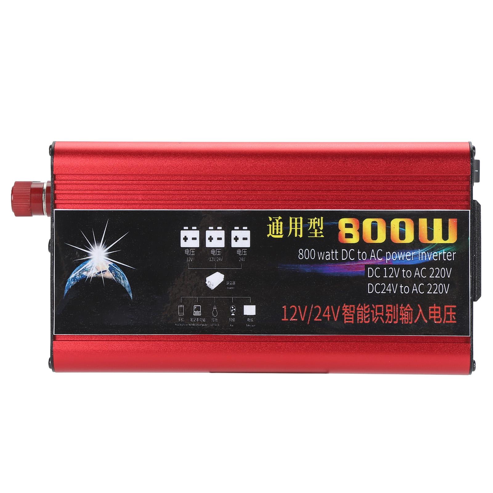 

Автомобильный инвертор 800 Вт 12 В 24 В постоянного тока в 220 В переменного тока повышающий преобразователь для транспортных средств лодок