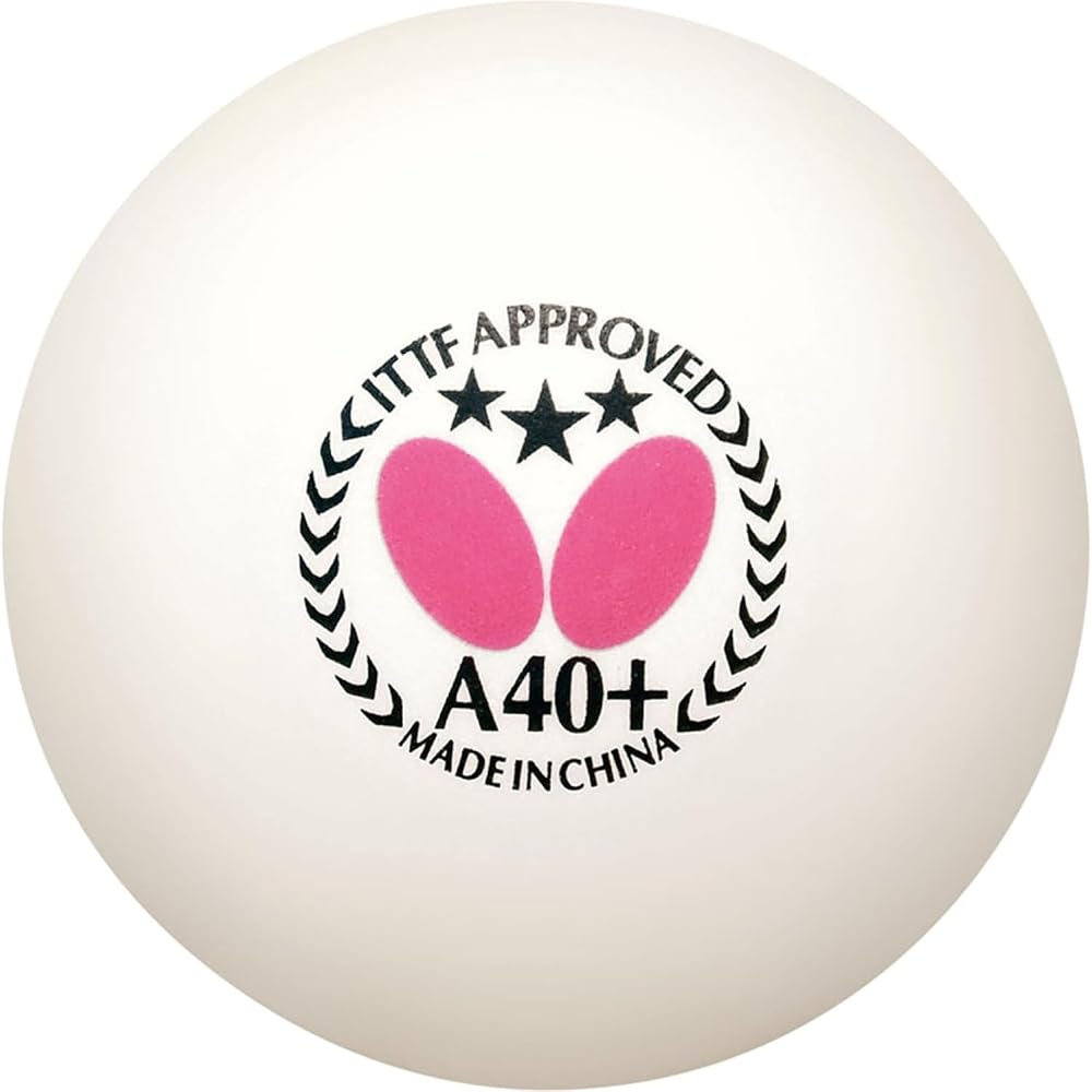 Butterfly A40+ Three Star Table Tennis Balls White 12 Pack (270)