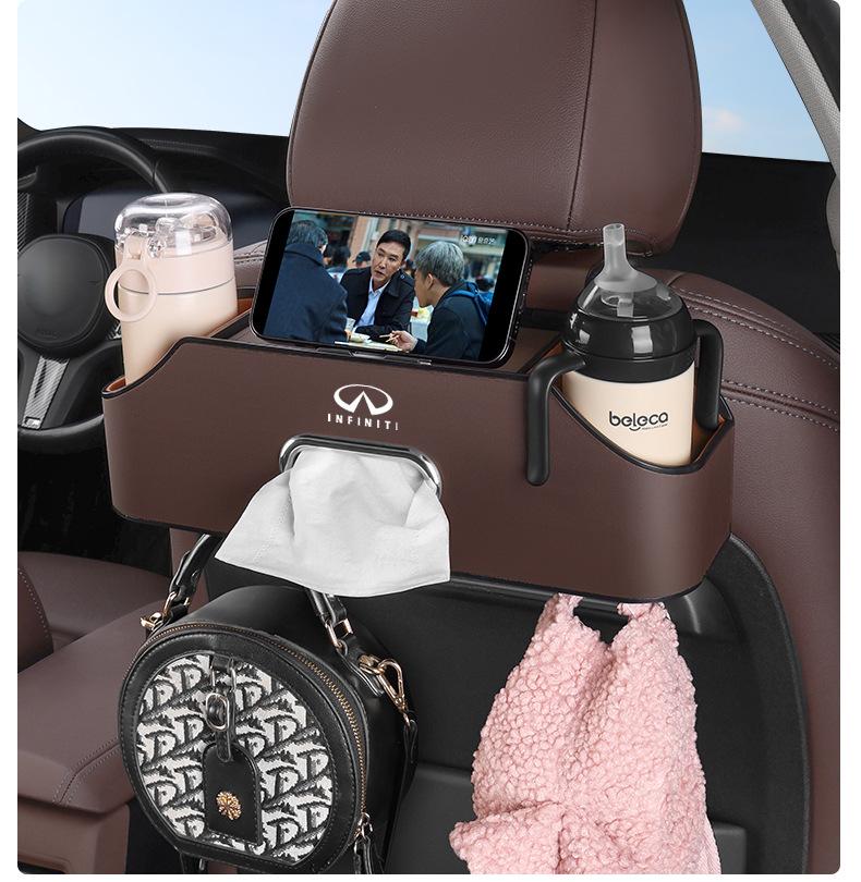 Infiniti Car Seat Back Organizer - Multi-Functional Storage Bag