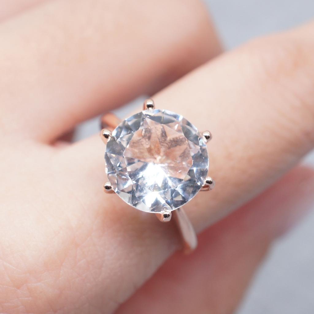925 Silve Real Moissanite Ring Grace Banquet Shiny Jewelry Engagement Gift
