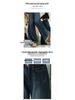 Plus-Size High-Waisted Slimming Straight-Leg Jeans: Floor-Length, Loose Fit, Autumn/Winter 2025 Women's New Style