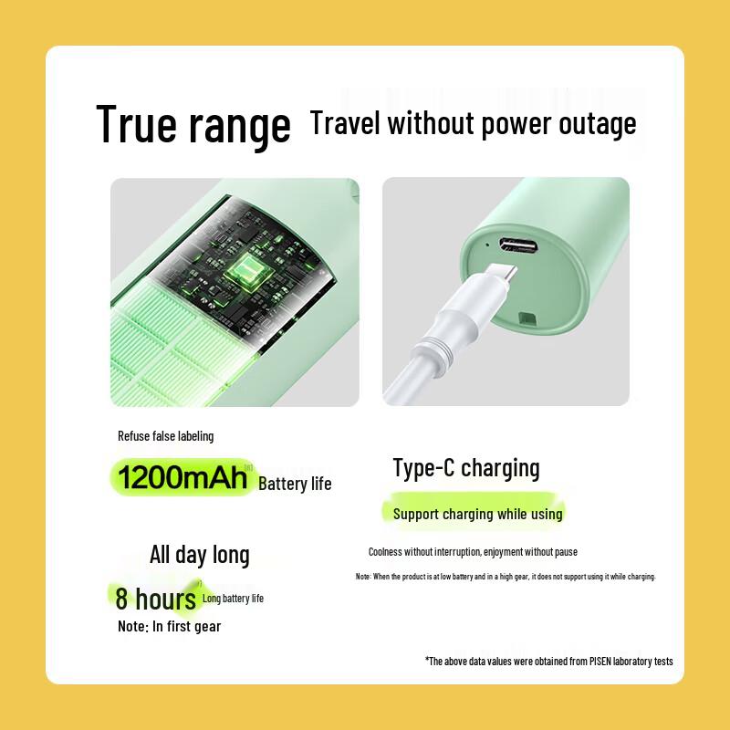 Pisen Portable USB Rechargeable Mini Fan