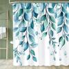 Butterfly And Floral Printed Shower Curtain Family Home Decoration Polyester Bathtub Curtain Bathroom Partition Room Curtain