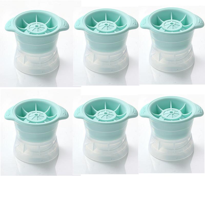 Silicone Ice Hockey Cube Mold Ice Grid Circular Ice Box Food Grade Silicone Whiskey Ball Ice Maker For Home Bar Kitchen Tools