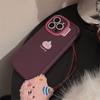 Cute Ins Pink Pig Apple 15 Mobile Phone Case Iphone16 Silicone 11 Suitable for 13pro Max Plush Rope XR