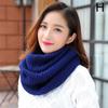 Women Fashion Accessories Neck Warmer Ring Scarves Winter Warm Knitted Scarf 120cm Scarf