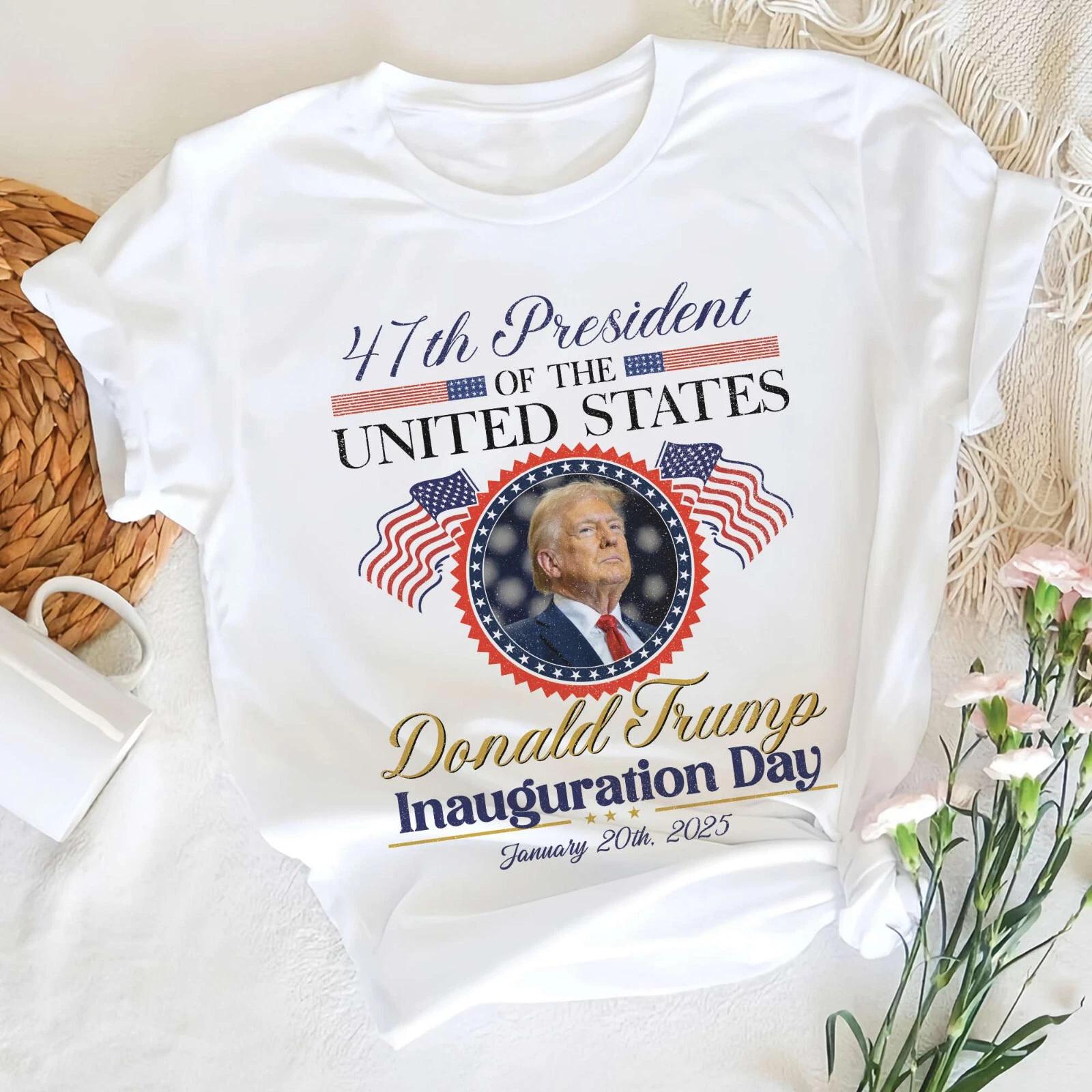 Donald Trump Inauguration Day Shirt, 47th President Of The United States Shirt M