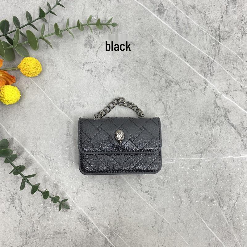 2025 Frühling/Sommer Diamantgesteppte Mini-Ketten-Tasche - Adlerkopf Bestickte Umhängetasche