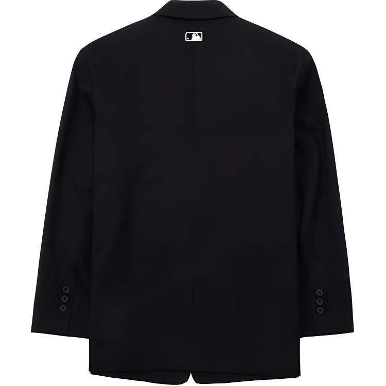 MLB New York Yankees Solid Logo Straight Cut Single-Breasted Suit Unisex suit Black 3LJKB0231-50BKS
