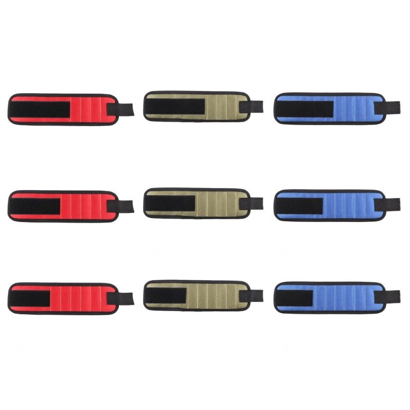 Convenient Adjustable Magnetic Wristband For Holding Small Tool Screws Nails DIYer Projects Men Women In Various Trades