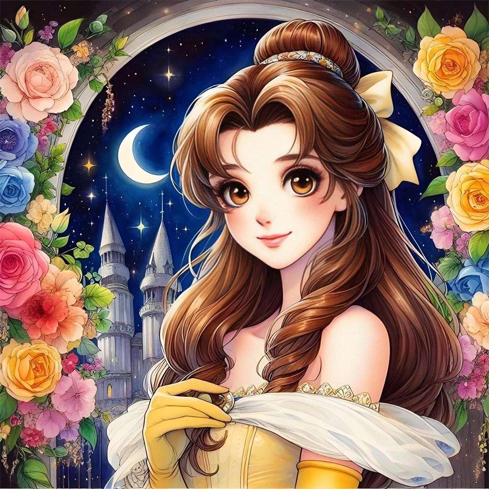 Disney 5D Diamond Painting Princesses Cross Stitch Mosaic Kit Home Decoration Wall Sticker DIY Handmade Gift