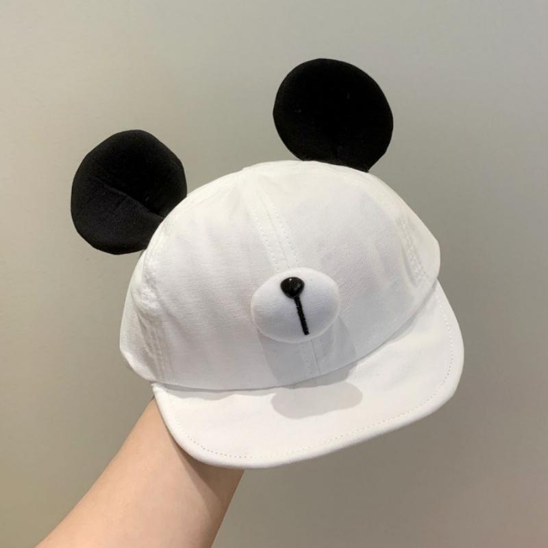 Cute Bear Ear Baby Hat Kids Boy Girl Soft Cotton Peaked Bonnet Caps Children Cartoon Casual Sun Visor Hats Baby Baseball Cap