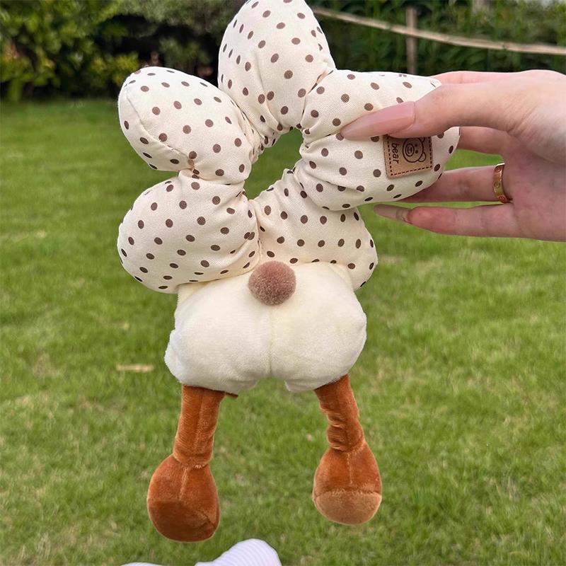 Cartoon Lower Body Of Animal Large Flower Scrunchie For Women Girls Sweet Hair Band Headband Hair Tie Cute Hair Accessories