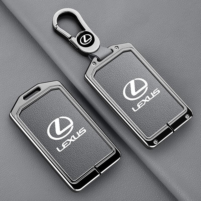 DMTZ1 2025 Zinc Alloy Leather Car Remote Card NFC Key Case Fob Cover For Lexus F Sport ES LM GS IS NX RX LX LS RX300 Styling Accessory