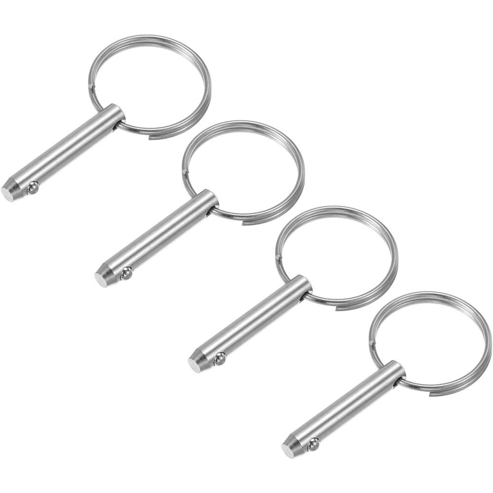4 Pcs 316 Stainless Steel Quick Release Pins Bimini Top Pin Boat Marine Hardware For Deck Boat Bimini Top
