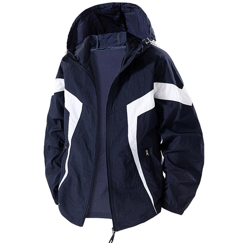 

8XL Plus Size Men s Summer Jackets Thin Lightweight Hooded Windbreaker Sun Protection Coats Man Big Size Jackets 4XL