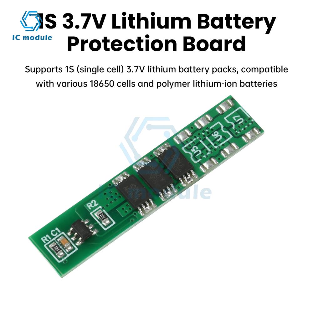 1S 3.7V Lithium Battery Protection Board 3MOS 4MOS 6MOS Compatible with 18650 Polymer Battery Protection Board