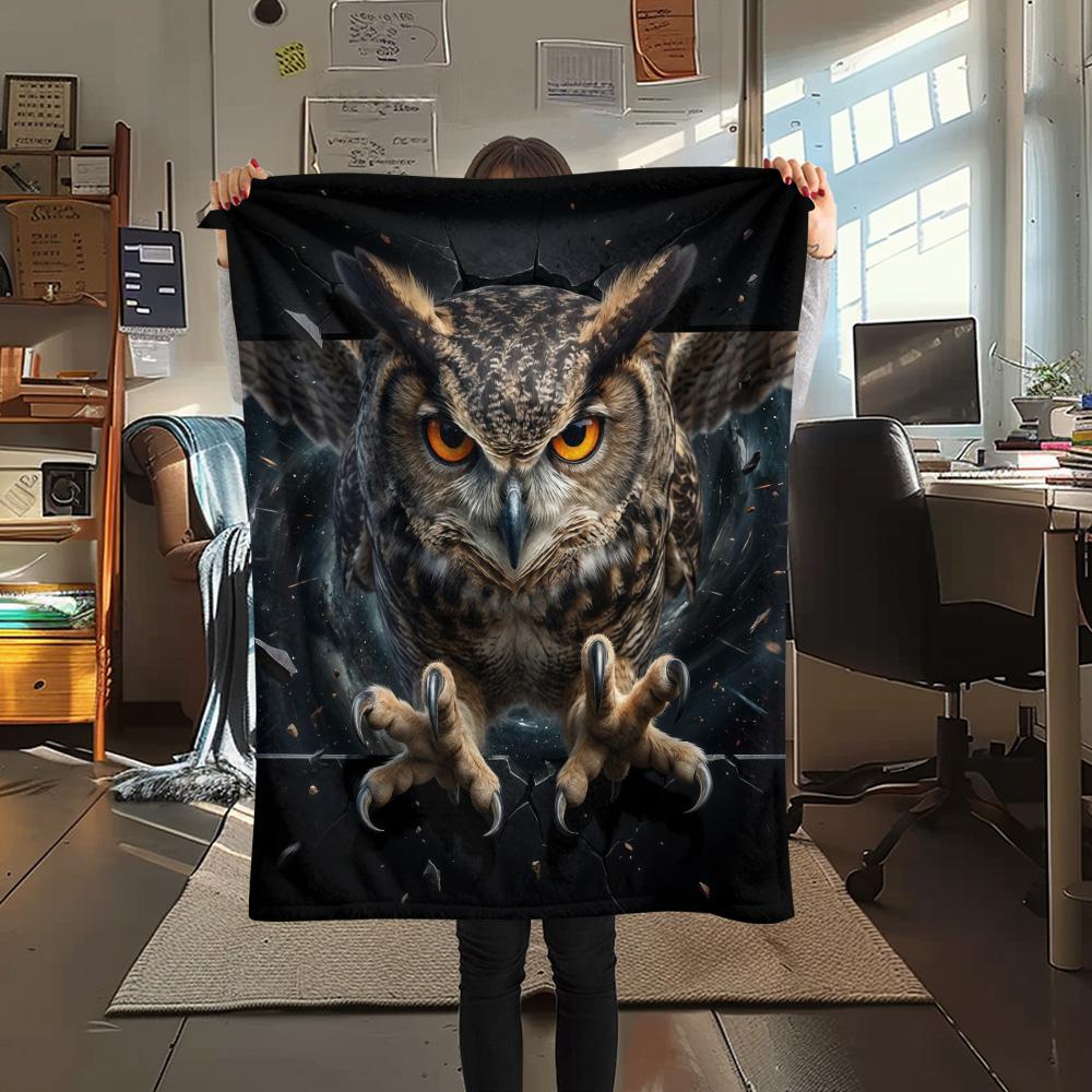 1PC 3D Flyout Print FlAannel Blanket, High quality Comfortable for All Seasons, Home Decor, Warmth and Comfort