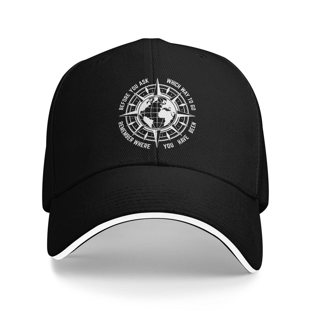 Custom Classic Unisex Adventure Mountain Bike Compass Baseball Cap Adult  Adjustable Dad Hat Unisex WoUnisex Sports Snapback Hats